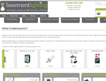 Tablet Screenshot of basementlighting.com